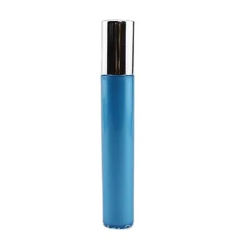 15ML Mėlynos spalvos Plastiko Roll Butelio Stiklo Granulių Nerūdijančio Plieno Ritininiai Kosmetika Imties Pakuočių Akių Kremas Ritininiai Butelių 30Pieces