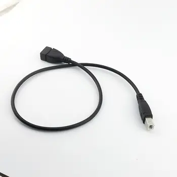 1pcs USB 2.0, A Tipo Moteris USB B Male Skeneris, Spausdintuvas Pratęsimo Adapterio Kabelį 50cm