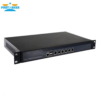 Partaker 1U Tinklo Serverio R11 i3 2370M 6 LAN 4G RAM 128G SSD Maršrutizatorius OS Palaikymo aparatūros Užkardą