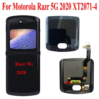 Origianl Razr 5G LCD Moto Už Motorola Moto RAZR 5G XT2071-4 Išorės Vidurinio LCD Ekranas Jutiklinis Ekranas skaitmeninis keitiklis Asamblėja