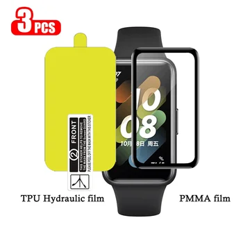 3pcs Full Screen Protector Hidrogelio apsaugos Huawei Juosta 7 PMMA Minkšta Stiklo Raštas Grūdintas Screen Protector