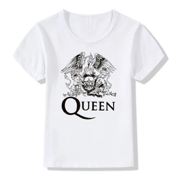 Berniukas&Mergaičių Spausdinti FREDDIE MERCURY T-shirt Vaikų Sunkiojo Roko Top 100 Juostos Karalienė marškinėliai Vaikams Viršūnes Kūdikių Drabužius