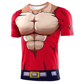 Anime Dragon-Ball Marškinėliai Unisex Veikia Mokymo Suspaudimo T-Shirt Harajuku Vedžitas Gokas Išspausdintas Viršų Marškinėlius Fitneso T-shirt