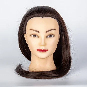 Moterų Manekeno Galva Su Plaukais Kirpyklos Mokymo Modelis Plaukai Pjovimo Stiliaus Praktikos Manikin Lėlės Galvą