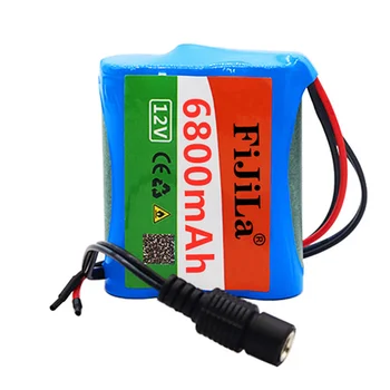 Batterie As Ličio 6800, 12 V, MAh 18650, 3S1P, Avec Chargeur 1a