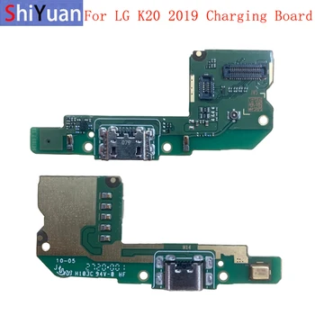 USB Įkrovimo lizdas Jungtis Valdybos Dalių Flex Kabelis LG K20 2019 Įkrovimo Jungtis Pakeitimo Dalis