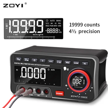 ZOYI ZT-5566SE Darbalaukio Balso Multimetras Profesionalių Skaitmeninių Bluetooth 19999 Skaičiuoja True RMS Auto Asortimentą, nuolatinės SROVĖS, KINTAMOSIOS srovės Matuoklis Įrankiai