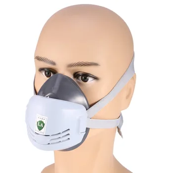 Anti-Dulkių Minkštas Dujokaukę Pramonės Suvirinimo Kaukė Filtras Dažų Purkštuvu Respiratorių Plastiko Lanksti Gelbėjimosi Kvėpavimo Kaukė