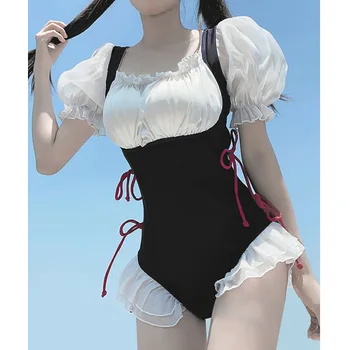 2023 Japonijos Mielas Tarnaitė maudymosi kostiumėlį Naujas Mados Konservatyvų-vienetų Hot Spring Moterų maudymosi Kostiumėliai Paplūdimio Atostogų