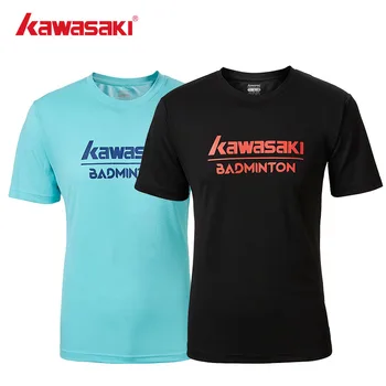Kawasaki 2023 Originalus Vasaros Trumpomis Rankovėmis Badmintono Marškinėliai Kvėpuojantis Badmintono Drabužių Vyrams Woemen A3954