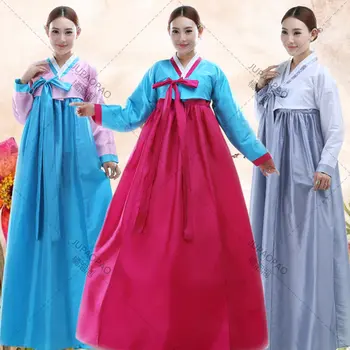 Korėjos suknelė, švieži nacionalinės suknelė, moterų hanbok, pagerėjo korėjos teismas suknelė, korėjiečių Jang-geum tradicinių šokių suknelė